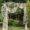 12/6/1pcs/Pack Artificial Liana Vine Wall Hanging Fake Plants Ivy String Leaves for Home Outdoor Garden Wedding Party Decoration