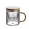 High Borosilicate Glass Tea Cups With Cover Water Cup Originality Water Separate  for Household