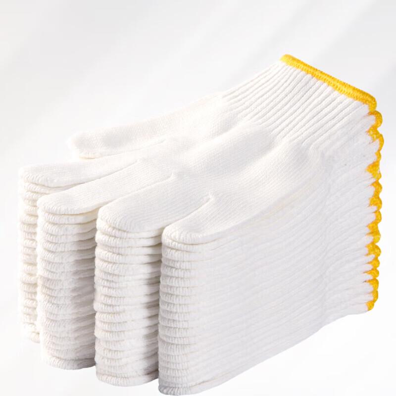 Iron Triangle Golden Cotton Work Gloves