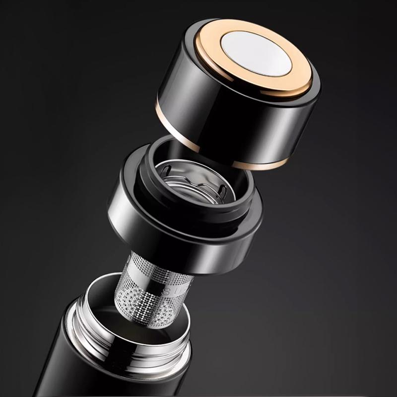 500ML Stainless Steel Thermos Bottle Portable One Click Cover Opening Thermal Mug Household Coffee Cup Tea Water Bottle