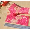 New Arrival Lace Half Finger Gloves Women's Thin Summer Silk Ice Short Sun Protection Driving Non Slip Elastic Fingerless Gloves Bridal Gloves
