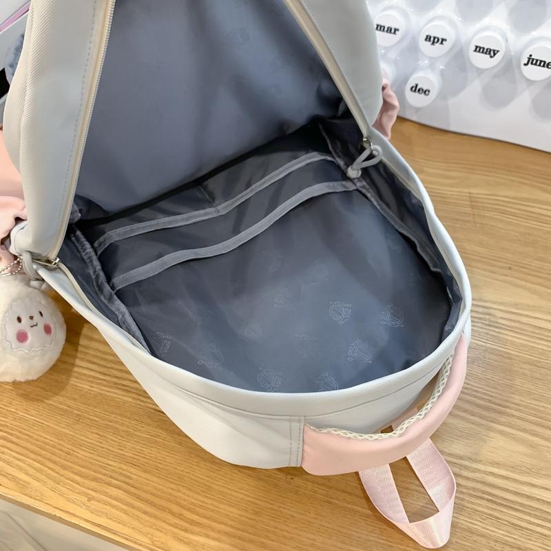 Женская школьная сумка с цветными блоками — фото 9