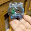 Latest Product In Stock Transparent Small Transparent Goldfish Tank Jun Expression  Desktop Decoration Cute Birthday Present