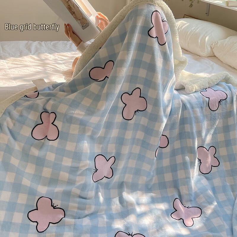 OEING Cartoon Thick Lamb Velvet Kids Blanket 100 x 150 cm