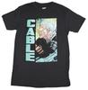 Cable Adult New T-Shirt Marvel Hero In Profile with Vertical Title