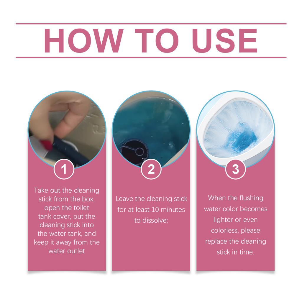 Parfümierter Toilettenreinigungsstift - Toilettenreiniger zur Fleckenentfernung, Geruchsbeseitigung & frischem Duft, Toilettenreinigungsstift