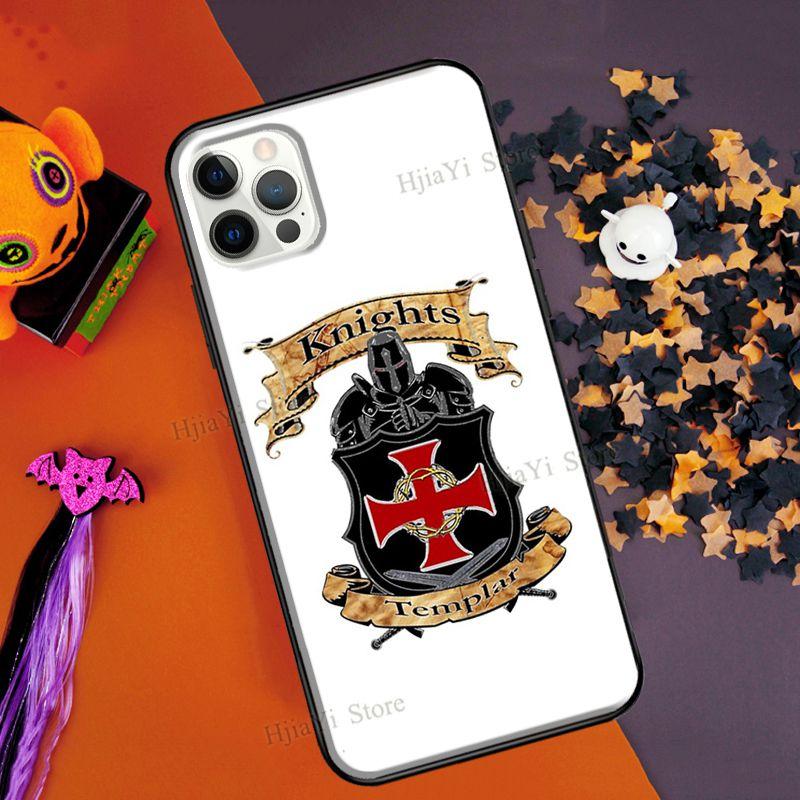Knights Templar Coat of Arms For iPhone 13 12 mini 11 Pro Max Case For iPhone XR X XS Max 6S 7 8 Plus SE 2020 Coque