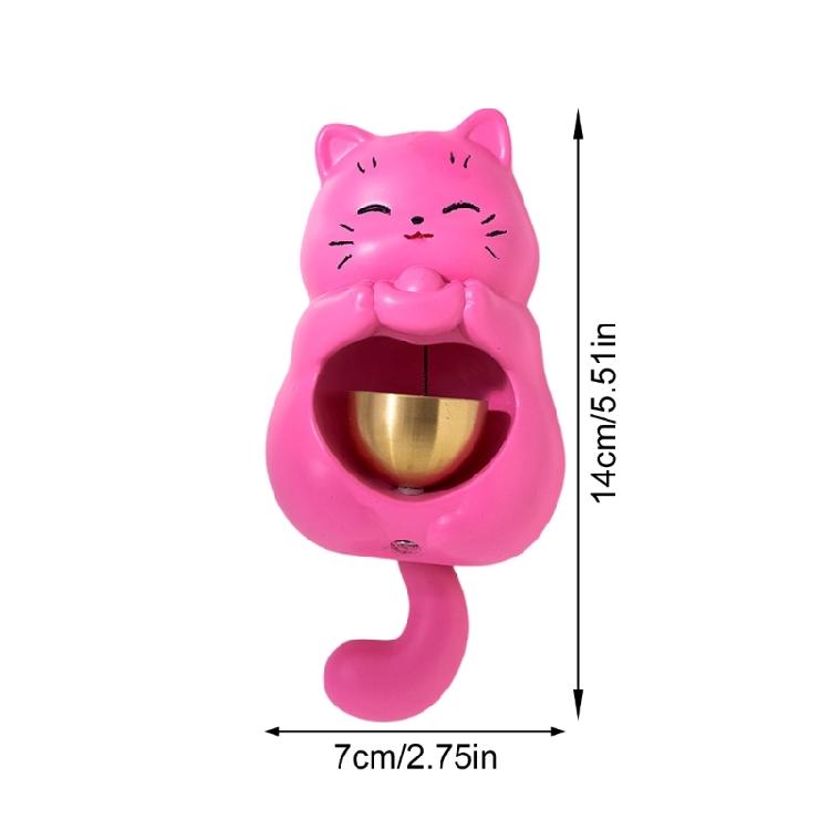 Magnetic Lucky Cats Statue Door Chimes Entryway Alert Bells for Home and Store Entrance Decoration Hanging Doorbell Gift
