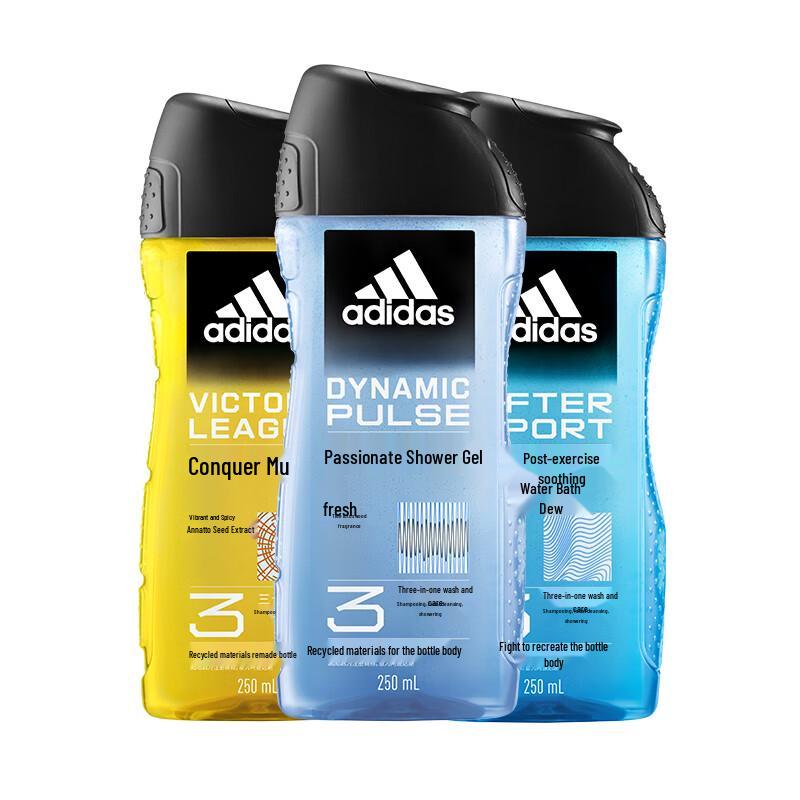 Adidas Men's Body Wash & 3-in-1 Shower Gel