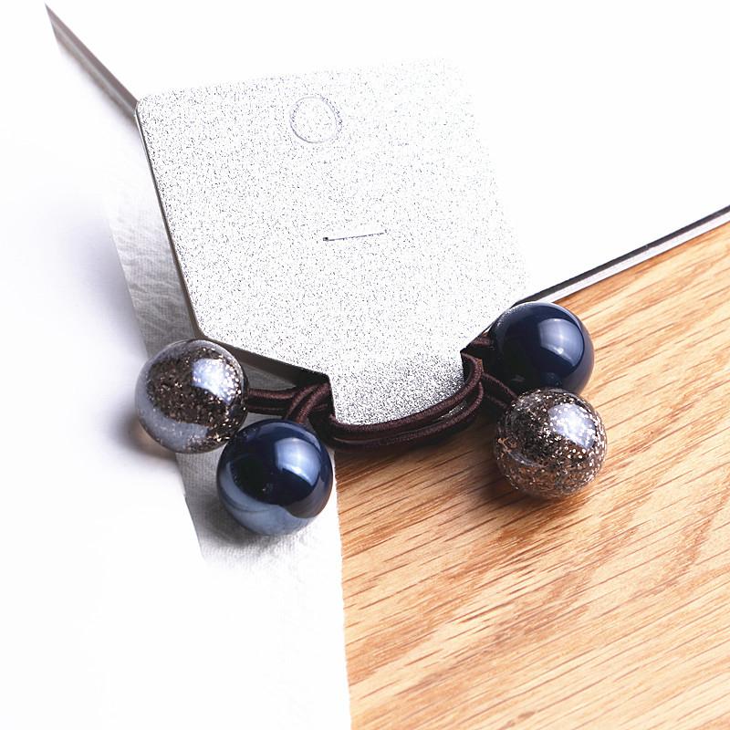 2PCS New Cute Ball Solid Contrast Princess Headwear Kids Elastic Hair Bands Children Hair Ropes Girls Accessories Baby Headdress