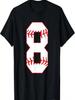 Cute Eighth Birthday Party 8th Baseball T-Shirt Born 2017 T-Shirt