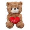 Christmas Teddy Bear Plush Toy - Cute Gift for Girls with Hugging Flowers