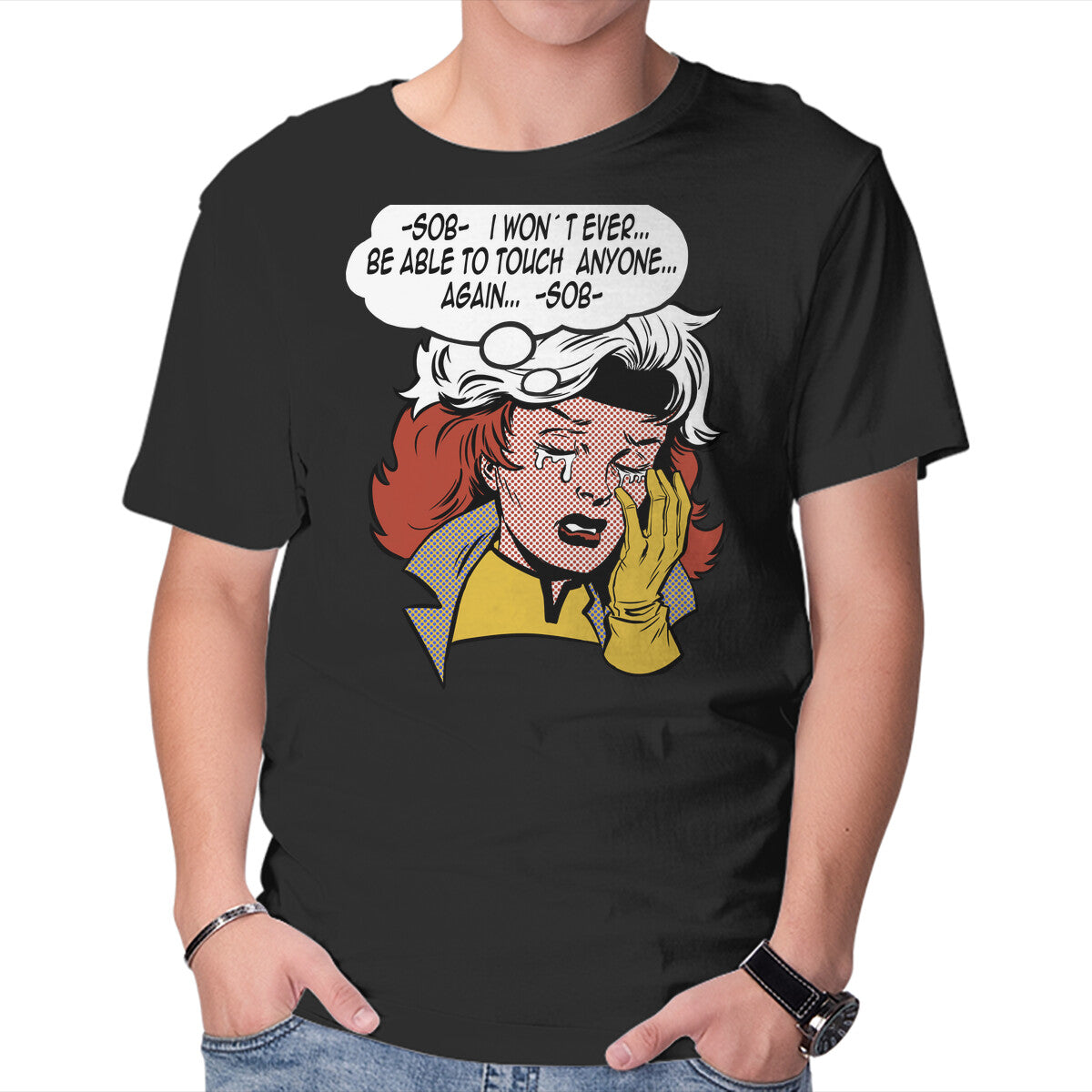 Unisex Crew Neck T-Shirt Pop Rogue Graphic Short Sleeve Casual Tee XL