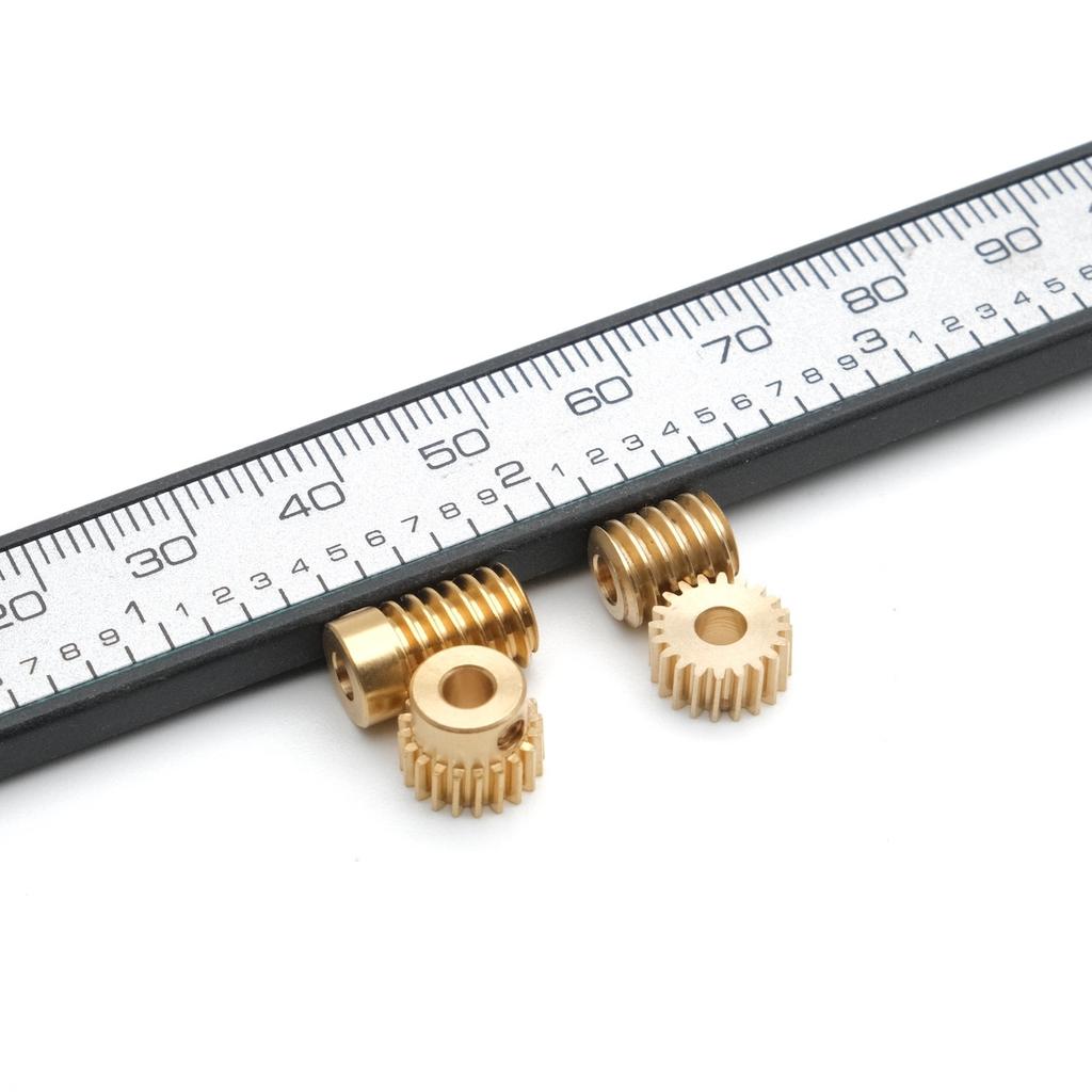 3mm Robot Chassis Worm Gear M0.4 1/20 Axis Center 6.98mm For Small instruments Transmission Educational Toy