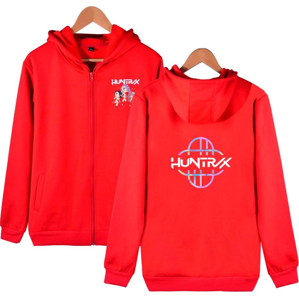 

KPop Demon Hunters Printed Women Men s Jackets Hooded Coats Casual Zipper Sweatshirts Male Tracksuit Fashion Jacket Mens Clothing Outerwear XXS червоний
