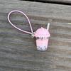 1 Piece 1:12 Dollhouse Mini Pearl Milk Tea Cup Model Pendant Diy Keychain Learning Scene Accessories Miniature Decoration