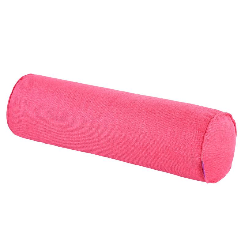 Hot Polyester Fiber Body Pillow Cover (No Filling) Empty Round Bolster Pillowcase Bed Sofa Neck Back Waist Support Cushion Cover