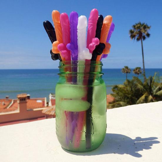 Yousheng 10 sztuk/zestaw penis słomki do picia wieczór panieński wieczór panieński upominki dekoracje