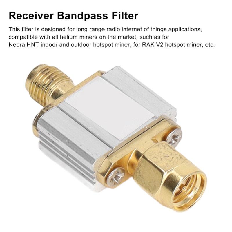 Receiver Filter 915MHz Wide Compatibility Saw Bandpass Filter With SMA Interface For Miners