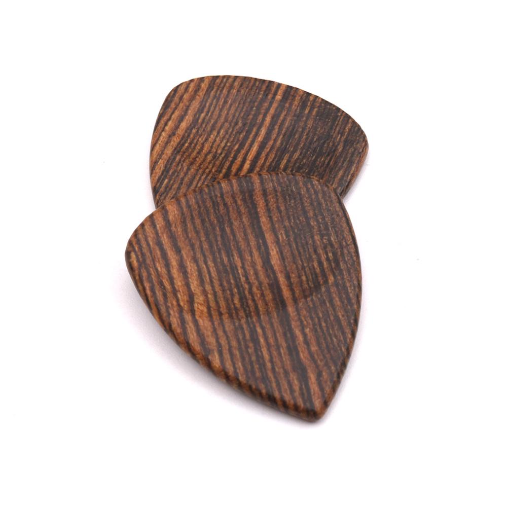 2 Stück Holz Gitarrenplektren Plektrum für Akustikgitarre Ukulele Bocote Holz