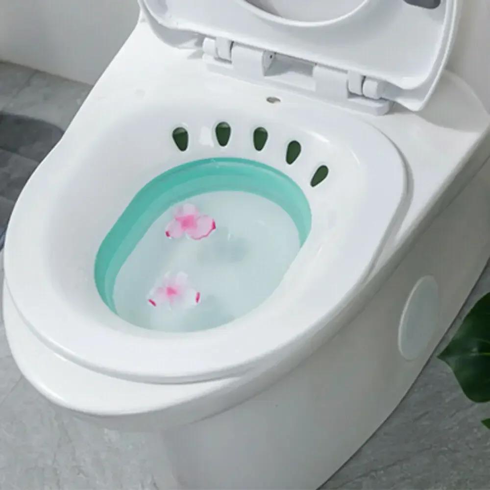Prenosná bidetová sedacia vaňa Umývadlo pre tehotné ženy Pacient s hemoroidmi Toaleta Starší Ľudia Po pôrode Sedacia vaňa Umývadlo Bidet