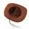 Breathable Cowboy Hats Adjustable Band Adjustable Band Brown Color Western Theme Party Outdoor