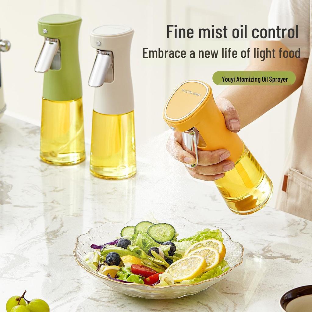 Kitchen Oil Atomizer Bottle for Air Fryer - Press Type Spray Bottle