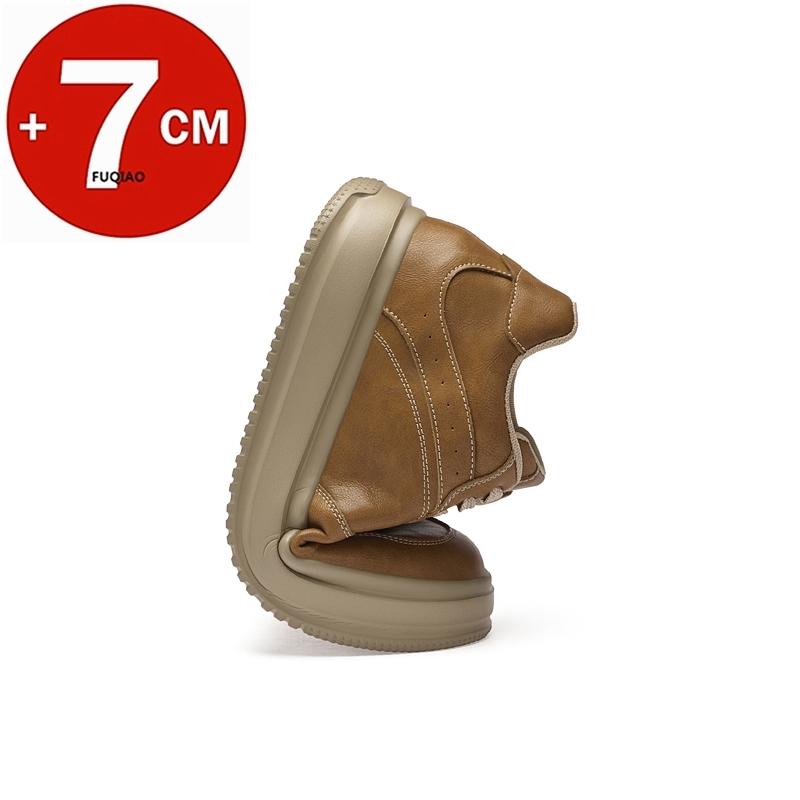 Scarpe Oxford da Uomo con Rialzo Aumentano Altezza 7cm Sneakers Sportive Tempo Libero Moda Taglie Forti 36-45