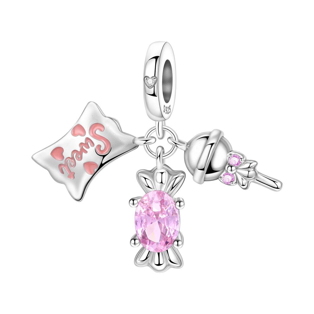 Prata 925 Pingentes Livro de Café Pulseira Charms para Mulheres Joias DIY Contas de Festa Finos Presentes Acessórios