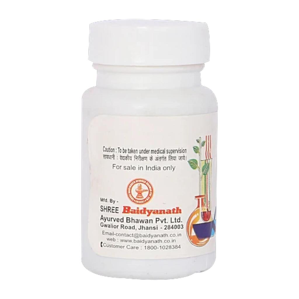 Baidyanath Jhansi Smritisagar Ras Ayurvedic Tablets 80 Nos Pack Natural Wellness Supplement