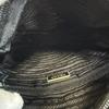 PRADA Triangle With logo Nylon Shoulder Bag black Nylon Used