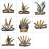 Feather Headband Ethnic Carnivals Celebration Hairband For Women Cultural Event and FatTuesday Theme Party Costume Props