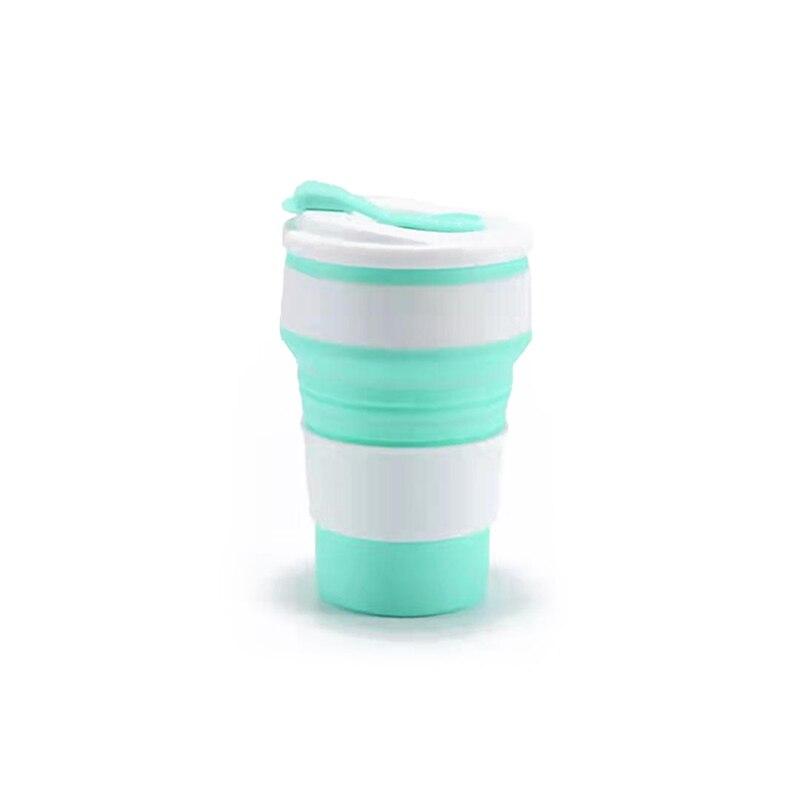 12 Oz Collapsible Silicone Cups with Lid 350ml 500ml Portable Reusable Travel Coffee Mug for Camping Hiking Outdoor