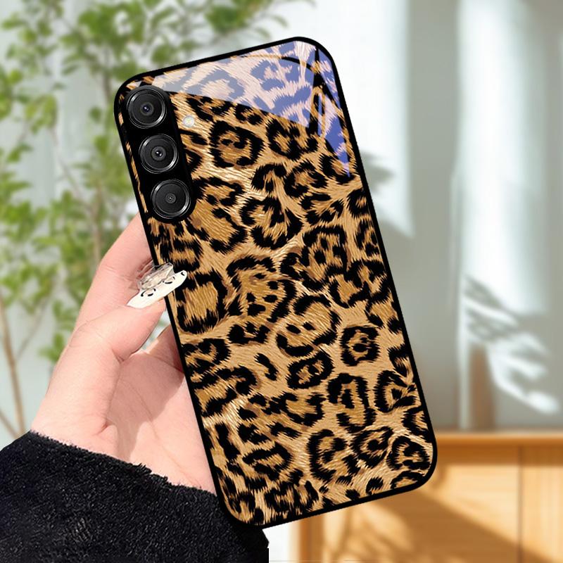 For Samsung A25 A26 Cute Case A35 A36 A55 A56 5G Tempered Glass Phone Cover For Galaxy A15 4G 5G Hard PC Glass Protective Fundas