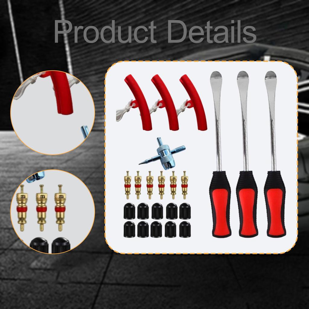 Auto Motorrad Reifenmontierhebel Werkzeugsatz Wulstlöser Mehrzweck mit Felgenschutz