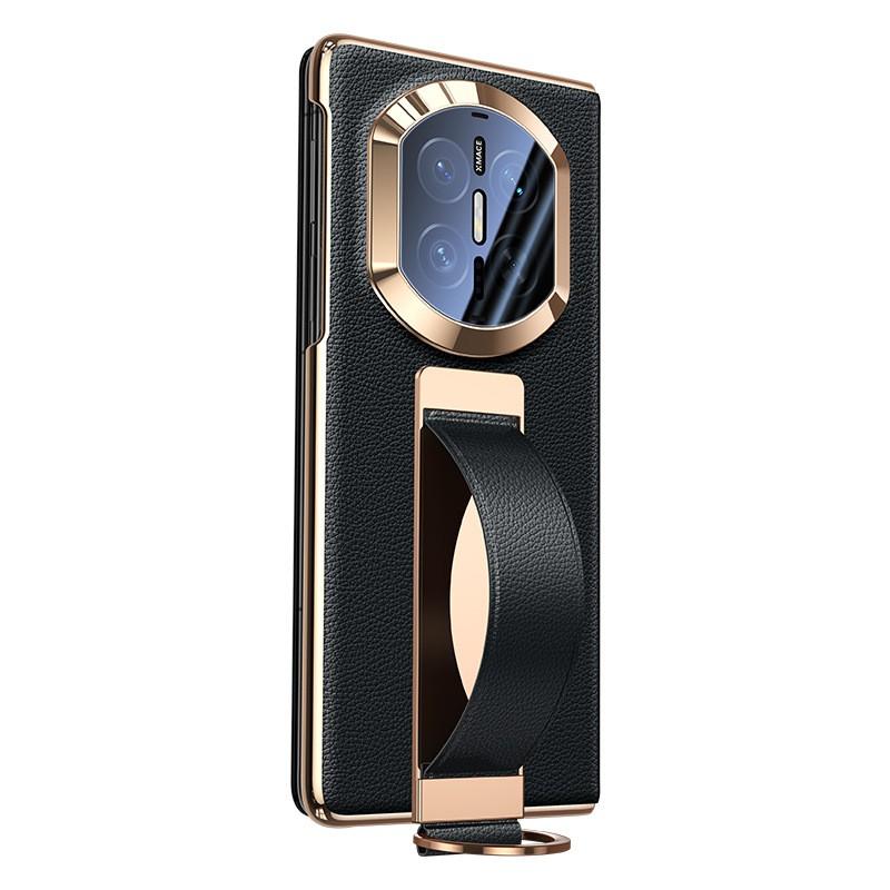 Premium Genuine Leather Flip Case Mate X7 With Magnetic Wrist Strap Full Camera Protection AndTexture Finish