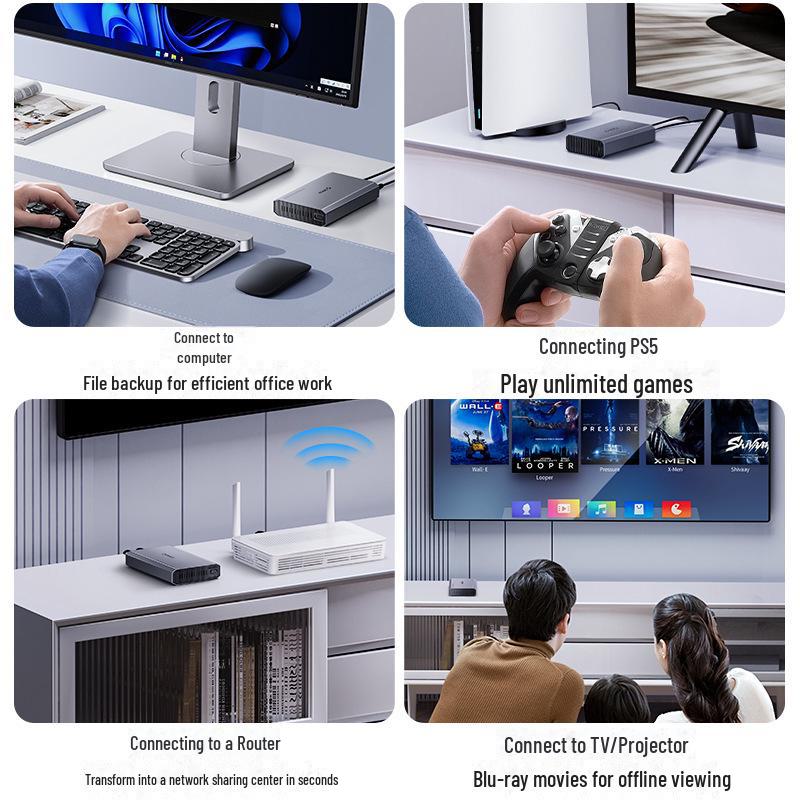 ORICO Mobilt Hårddiskkabinett 3.5/2.5-tums USB 3.0 Extern Läsare