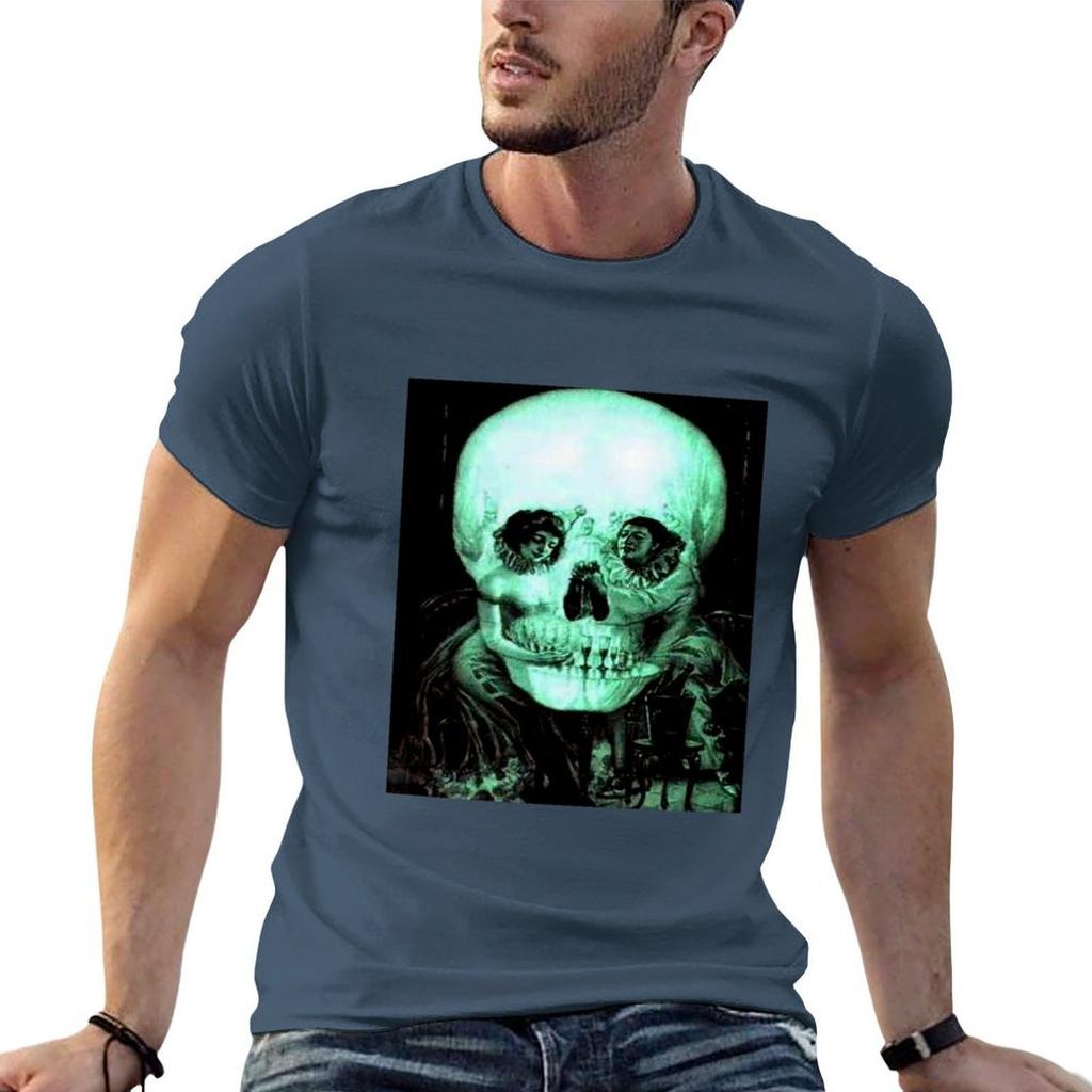 Illusion d'Optique Crâne par Salvador Dalí Maintenant Éloignez-vous de l'Ordinateur T-shirt Grande Taille Sport Fitness