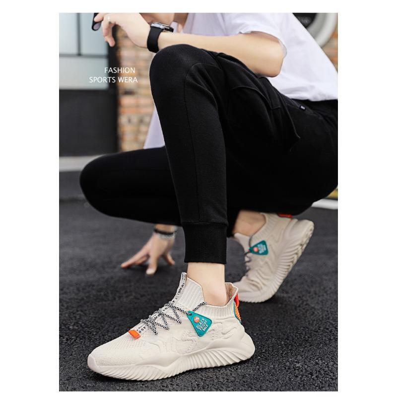 New Men's Shoes, Casual Shoes, Men's Sports Shoes, Flying Woven Breathable Running Shoes, Men's Shoes