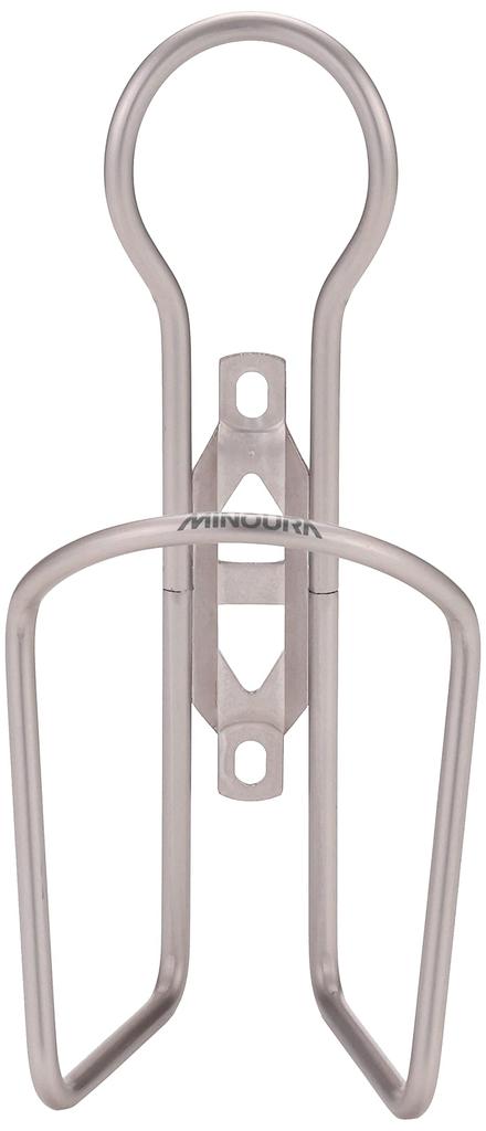 MINOURA Bicycle Bottle Pet Cage Mini for 500ml PET Titanium Color with Anodized Finish PC-500 Cage/Drink Holder, 2, Bottles,