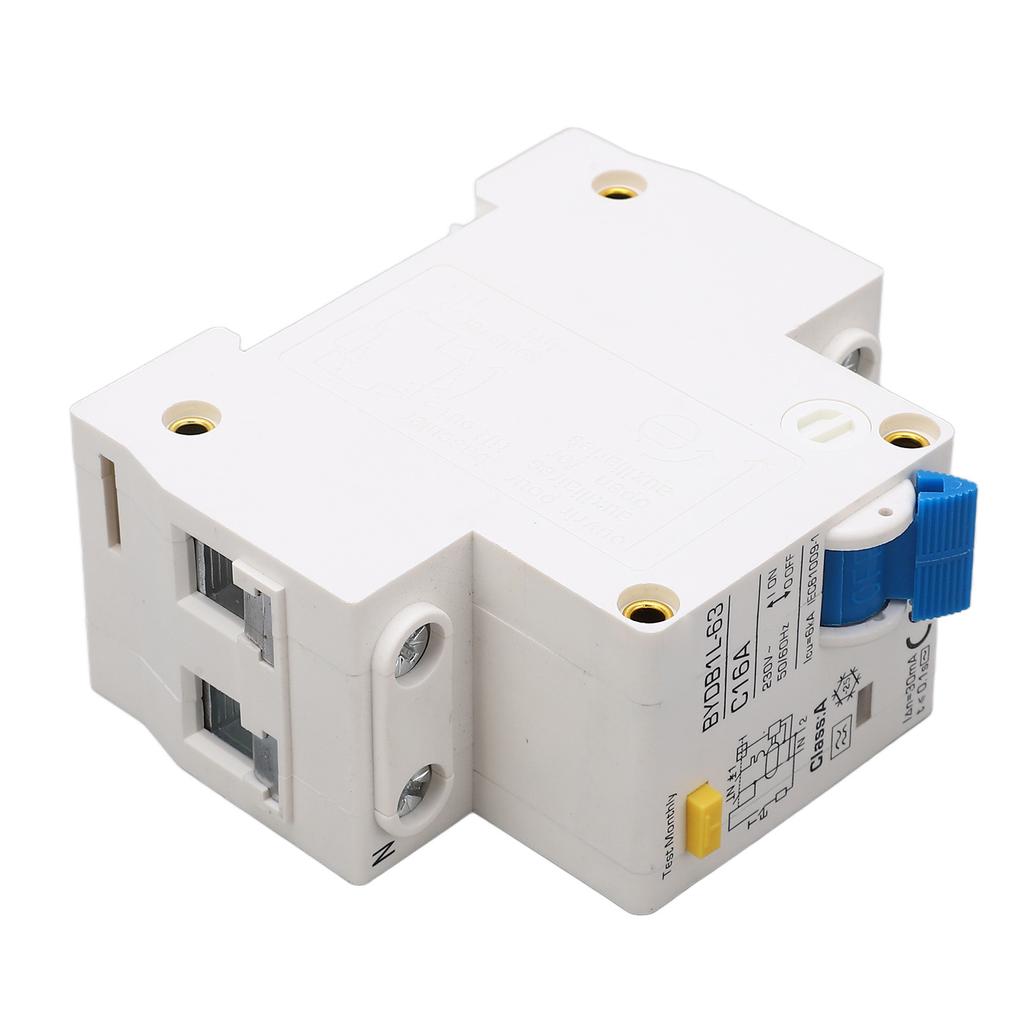 A Type Leakage Protection Switch 16A Single Pole N 30mA Residual Current Circuit Breaker 230V