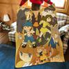 Game P-Professor L-Layton Throw Flannel Cozy Print Blanket, Portable, Durable Machine Washable Cute Cool