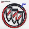 2pcs 3D ABS Car Front Grille Rear Trunk Logo Emblem Sticker For Buick Excelle GT Envision LaCrosse Regal Verano GL6 Badge