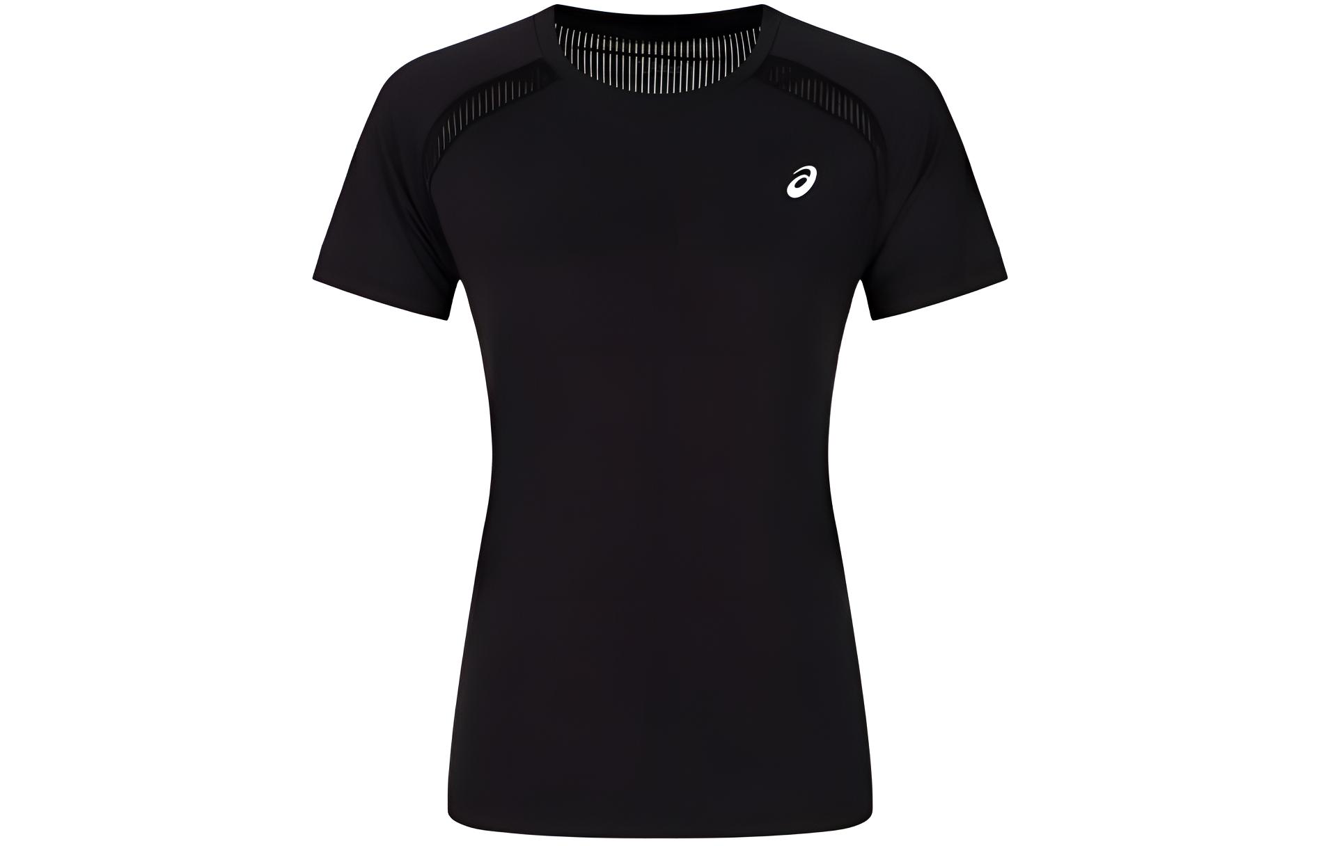 ASICS T Shirts Women s Black Crew Neck Moderate Other 2032C922-001 XL
