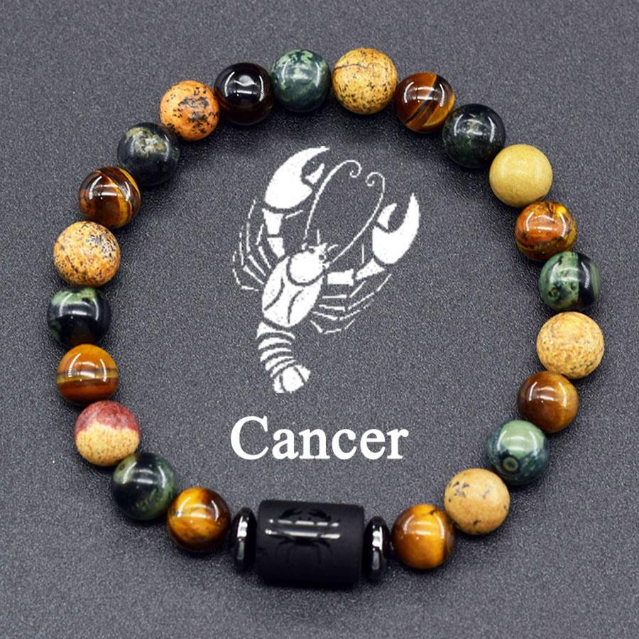 12 Sterrenbeeld Armband Heren Constellatie Armband voor Mannen Ram Maagd Leeuw Weegschaal Bedel Bangle Dames Vriendschap Sieraden om de Hand