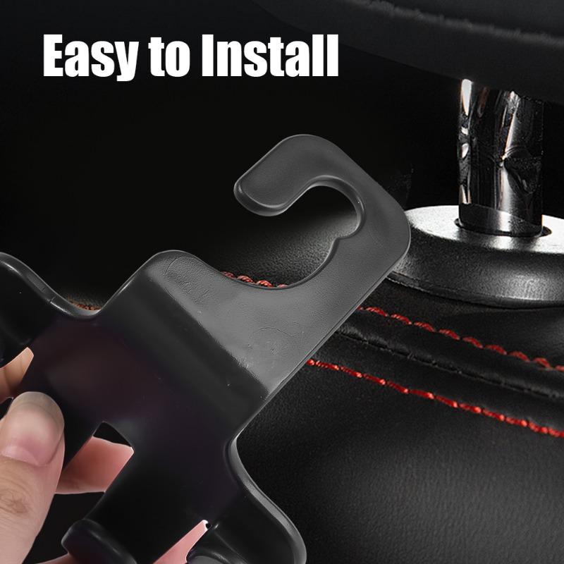 Autositz Rückenlehnenhaken Universal Multifunktional Drehbar Versteckter Aufbewahrungshalter Haken Hohe Tragfähigkeit Auto Hängehalter Haken