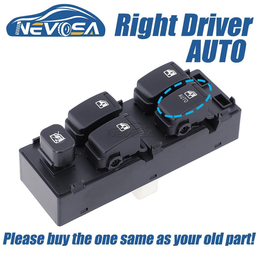 NEVOSA 93570-1C110 0K2FC-66350 93580-2E000 Left Right LHD RHD Power Window Switch Button For Hyundai Getz Matrix KIA Carens 2005