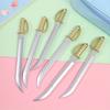 10pcs Creative Long Knife Shape Neutral Pen Gift Pen School Hot Sale Neutral Pen Neutral Pen Stationery Store Weapon Pen
