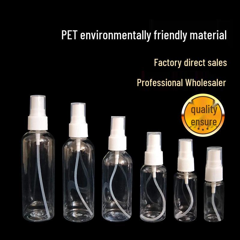 Transparent PET Spray Bottle for Cosmetics - 30ml/50ml/100ml