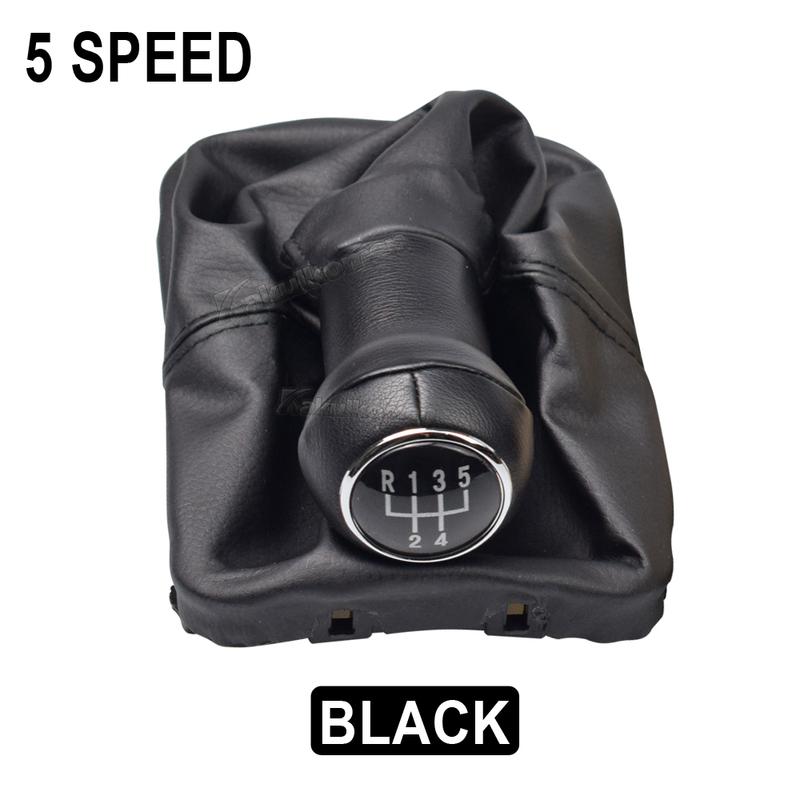 Für VW Käfer 1998 1999 2000 2001 2002 2003 2004 2005 2006 2007 2008 2009 2010 Neuer 5-Gang-Schalthebel Schaltknauf Ledermanschette